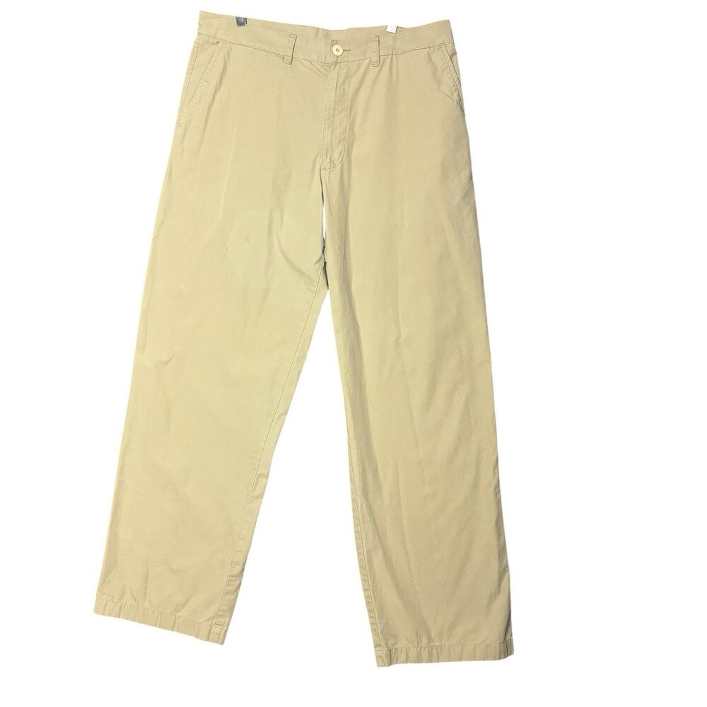 Patagonia Organic Cotton Chino Men’s 34 Khaki Beige Flat Front Casual Classic